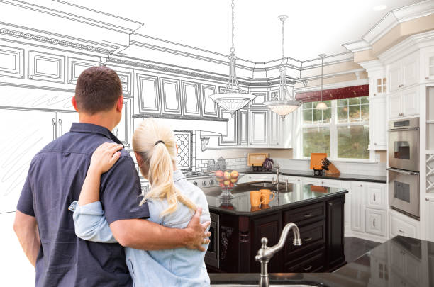 Custom kitchen cabinets installed in a Plano home